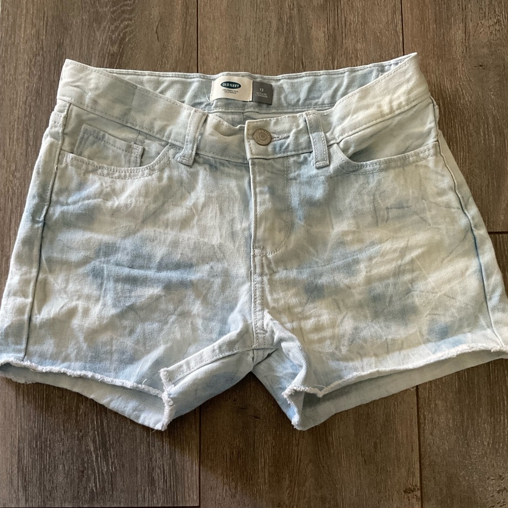 Old Navy Light Wash Girls Shorts, Size: 12 Girls